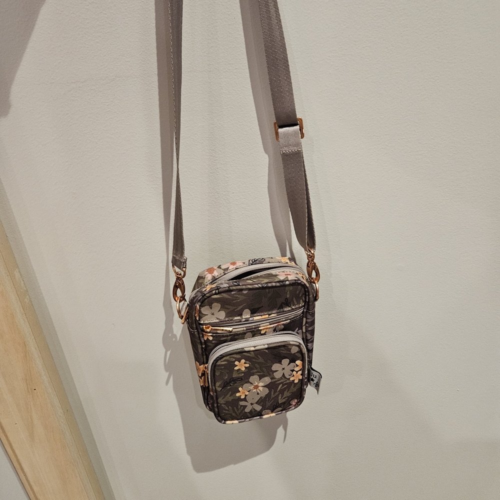 TaupeFloral Crossbody Bag By JuJuBe